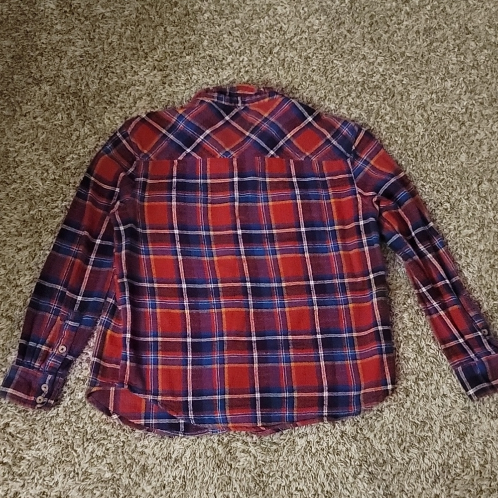 Forever 21 Flannel Shirt Women's Size Small - Picture 4 of 4